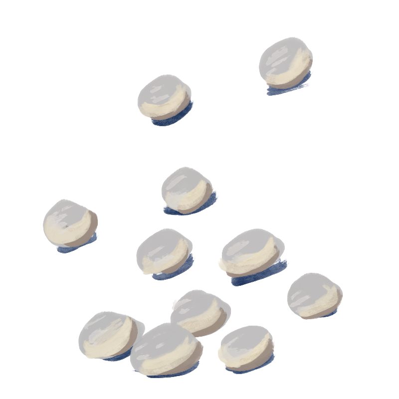 tang yuan dough rolled into balls